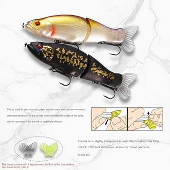 Cheery Lure M135 Bottom Bait 13.5cm30g Ocean Beach Bass Mino Cocked Beak Hard ABS Factory Straight Hair with Hooks – Hard Lure – view 4