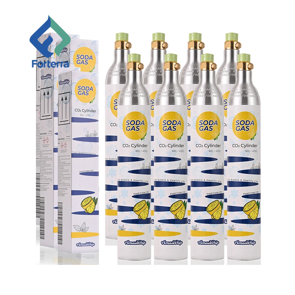 0.6L Aluminum CO2 Gas Bottle for Soda Water Maker - ISO Standard