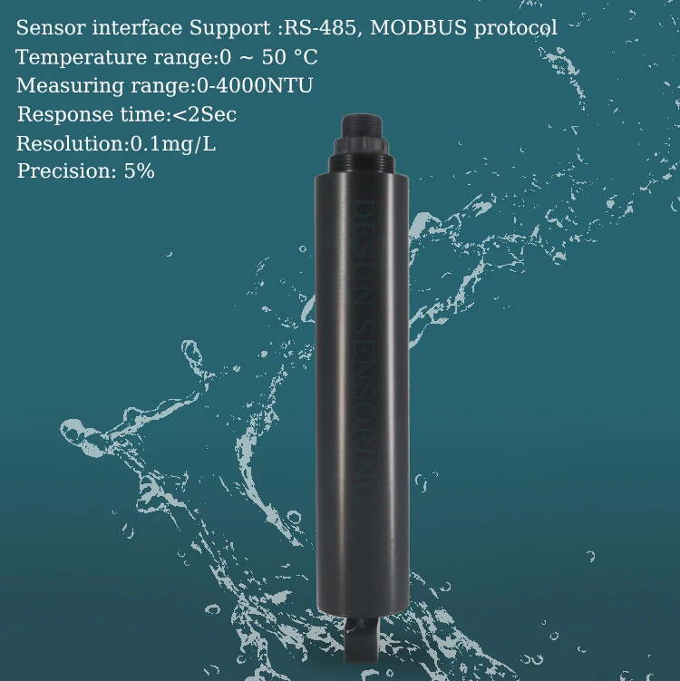 Rs485 Output Digital Inline Optical Turbidity Sensor For Water Quality