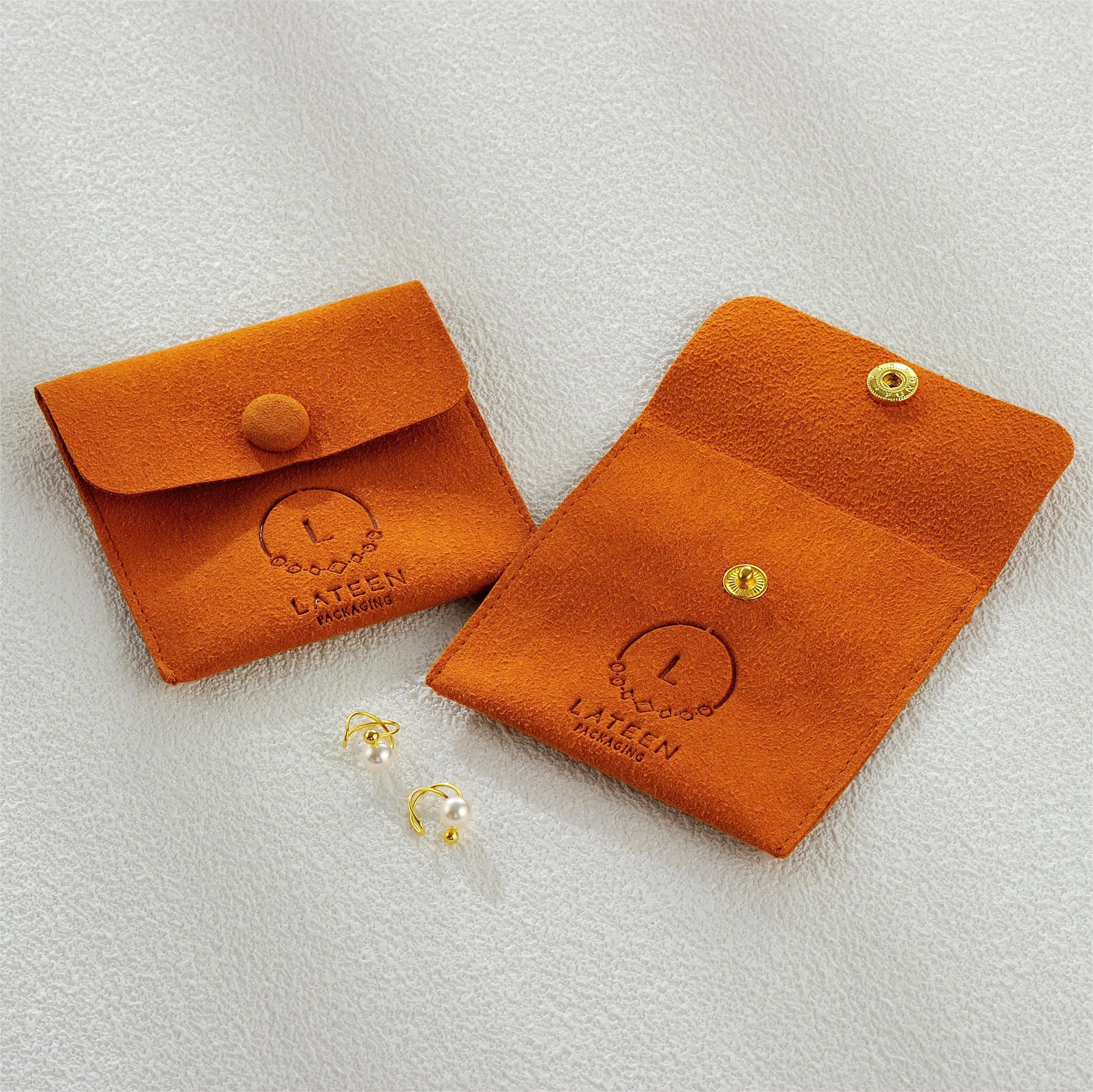 Microfiber Bracelet Necklace Rings Jewelry Packaging Pouch Custom