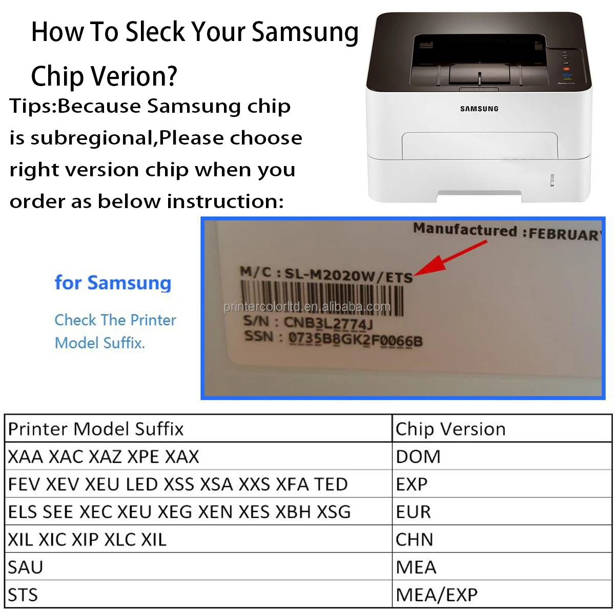 impresora samsung luz roja permanente