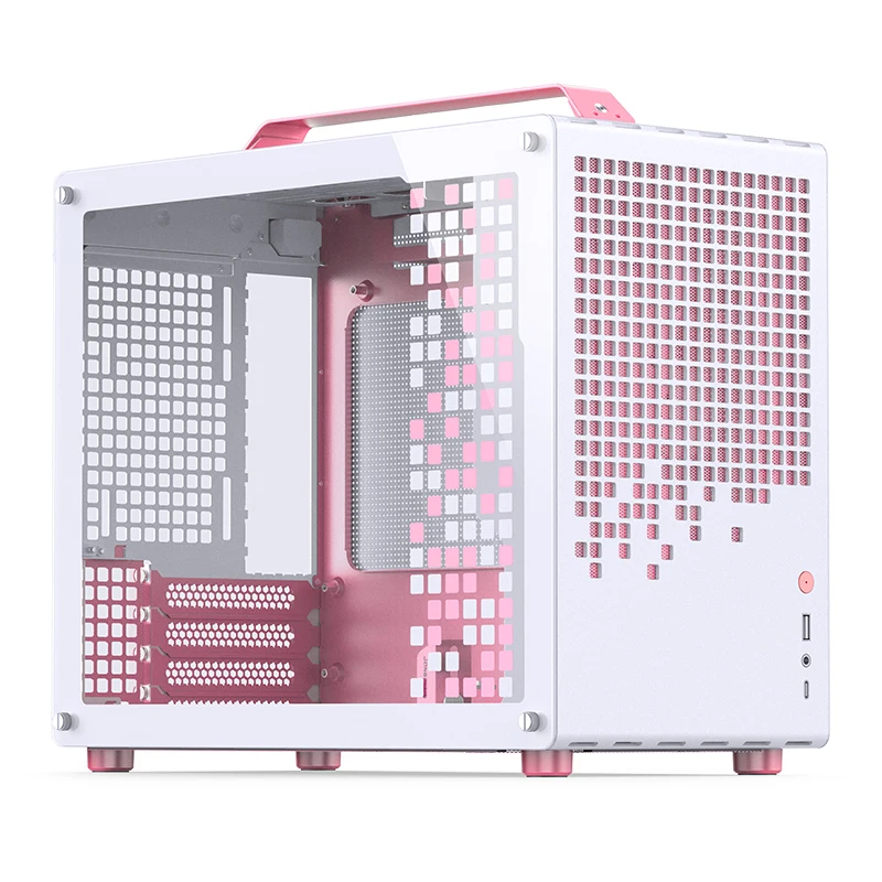 JONSBO Z20 [Pink/White] PCケース JONSBO Z20 Pink/white Tempered Glass PC Case - M-ATX Support