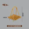 Square flat-edged single-layer baskets [10 pieces]