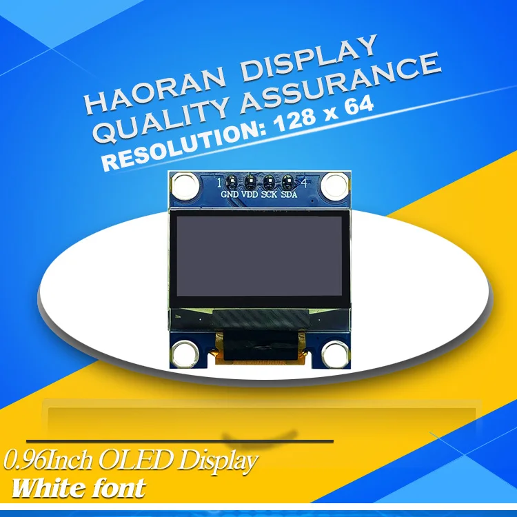 Módulo De Display LED OLED, I2C, Serial 128X64 LCD, Tela LED IIC Comunicar, SH1106, Branco E Azul Para Arduino Esp8266 Nodemcu 1 3in 10pcs - Foto 9