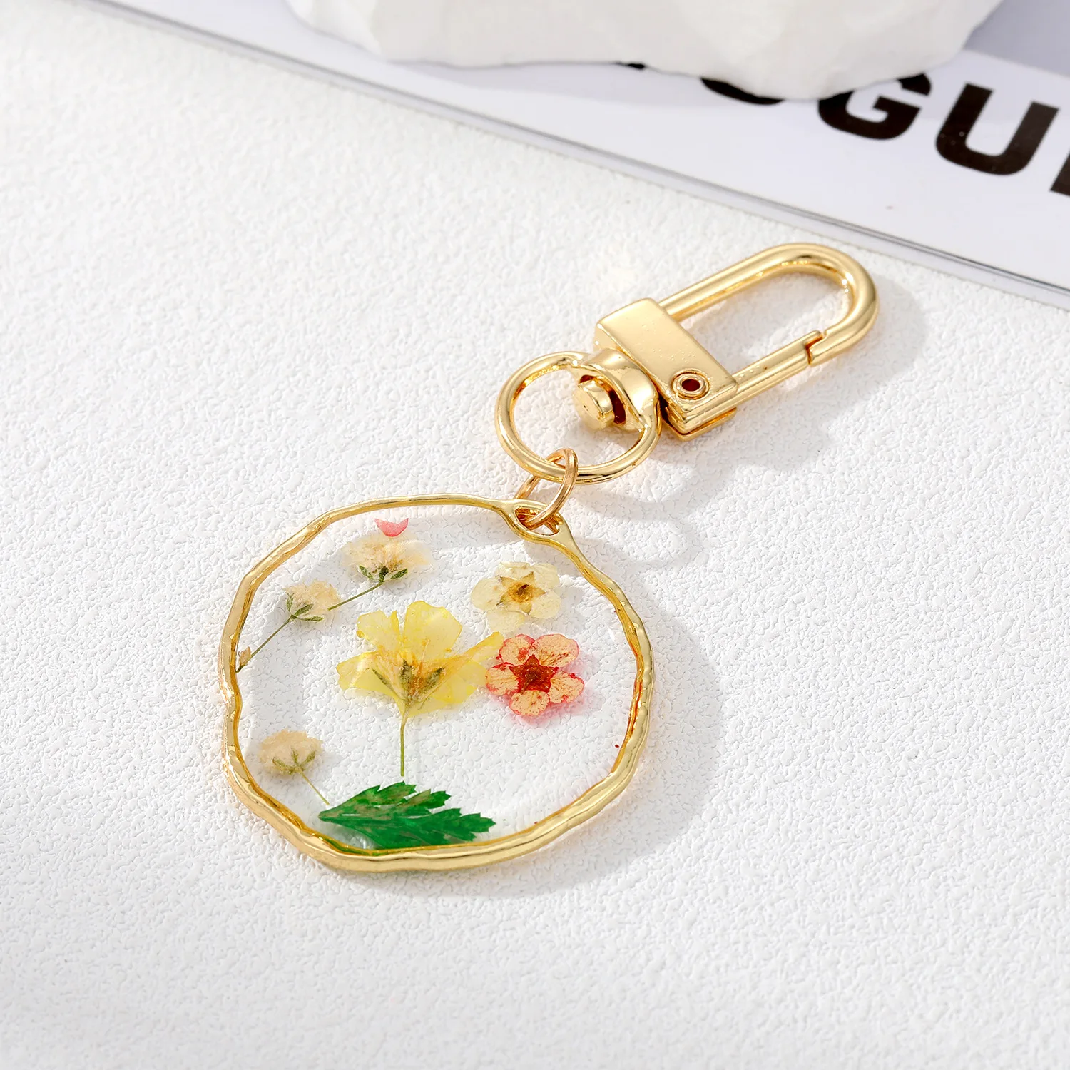 Pressed Fern Keychain