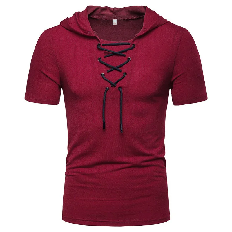 RNSHANGER Summer T-Shirt with Hood - Lightweight, Casual, and Sporty