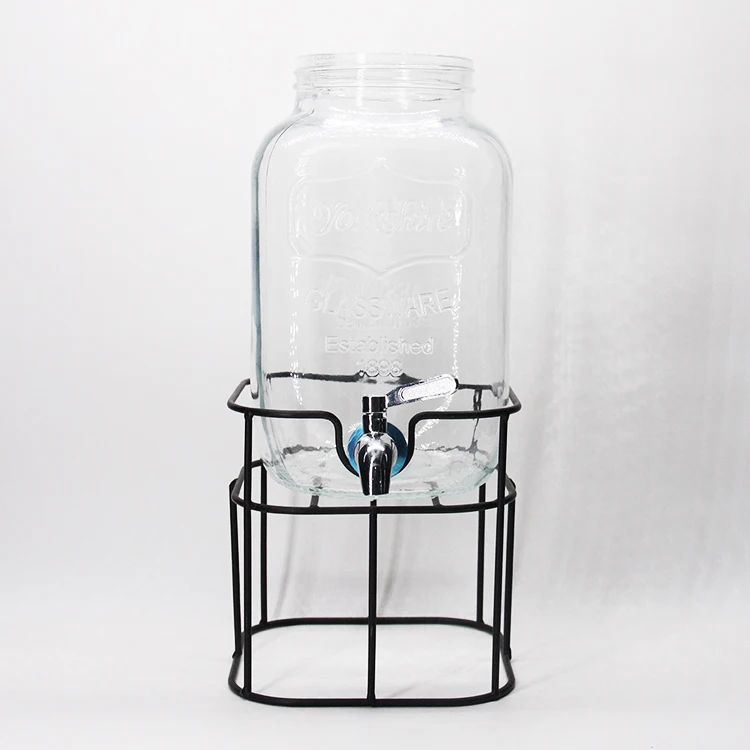 Luftdichter Glas-Wasserkrug Mit Ausgießer – 1,8 Liter, BPA-frei, Spülmaschinengeeignet Für Eistee, Saft & Co.