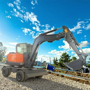 Chinese Factory Manufacturer Heavy Duty Digger Wheel Excavator Machine with Good Price