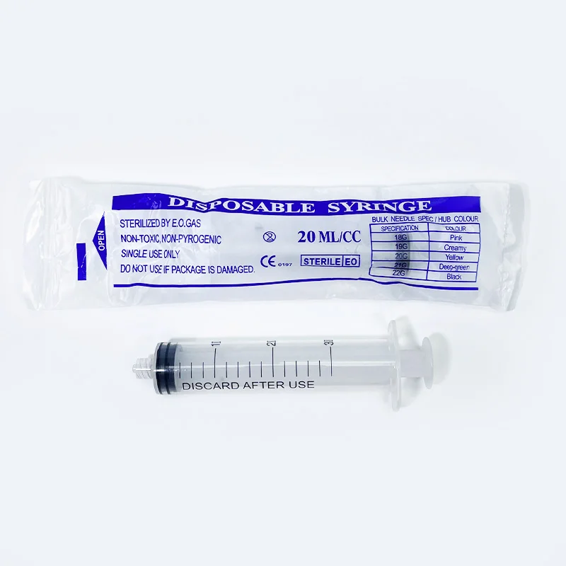 医療用プラスチック2部1ml 10ml 20ml 50ml 200mlシリンジ滅菌