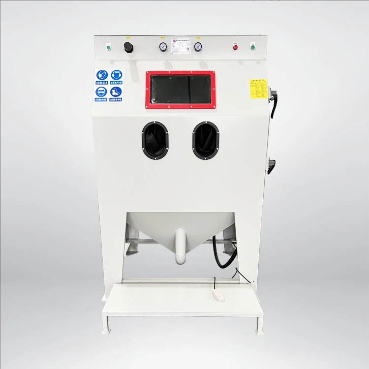 Portable Manual Sandblasting Cabinet Fast Delivery Container Sand Blast Room for Working Industry Featuring Essential Motor Core
