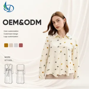 Women's New Summer Plaid Casual Stand Collar Button Front Woven Cotton Lightweight Loose Shirt