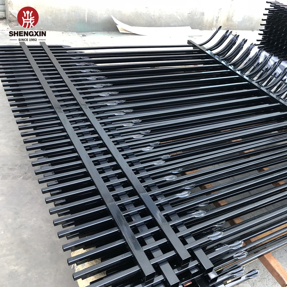6 Ft Color Square Plate Pipe Steel Fencing White Squash Sticks Steel Fence