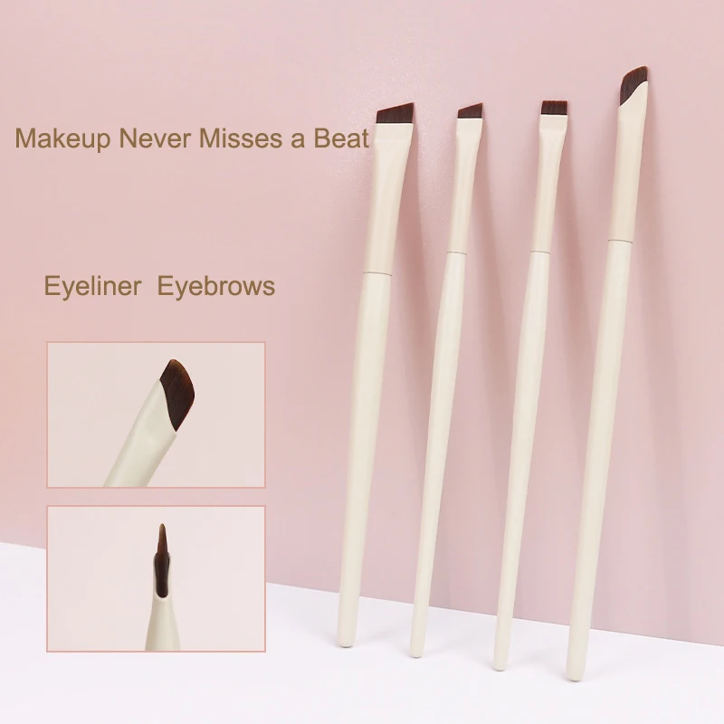 Customised Private Label Angled Eyeliner Pen Wide Flat Fluffy Blending