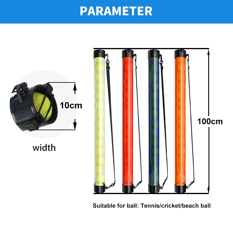 Factory customs Tennis Pickleball Ball Pickers Tube Collectors supplier