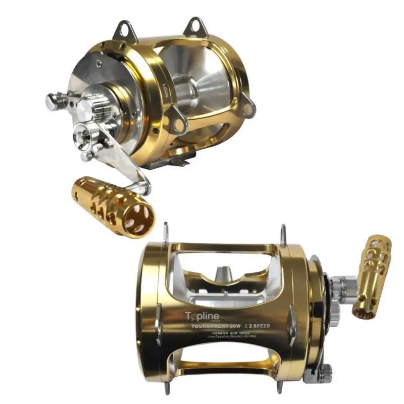 2 speed automatic fishing reel Shimano SPM10II Speedmaster II Lever Drag resistant and the drag is super smooth Shimano TLD50IILRSA TLD Shark Combo