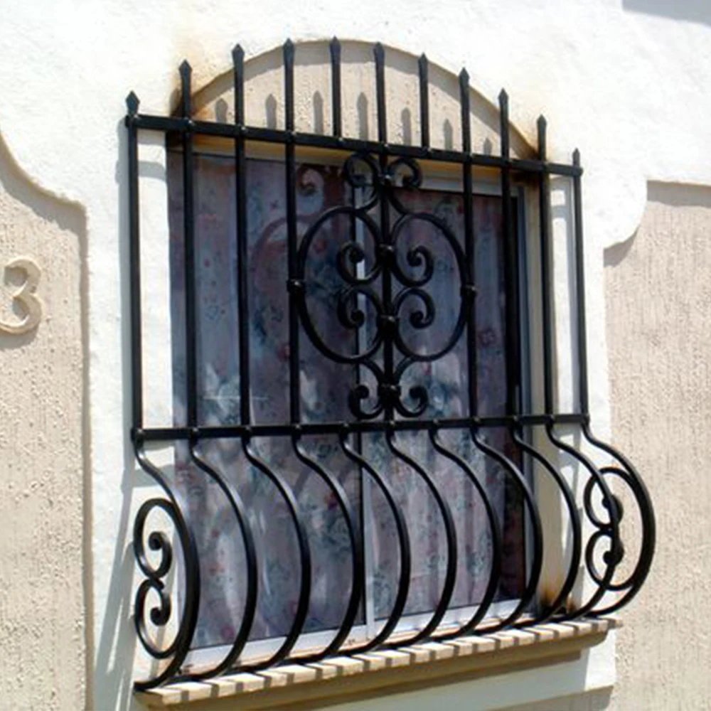 Iron Window,Wrought Iron Designs Windows for Home As Protection