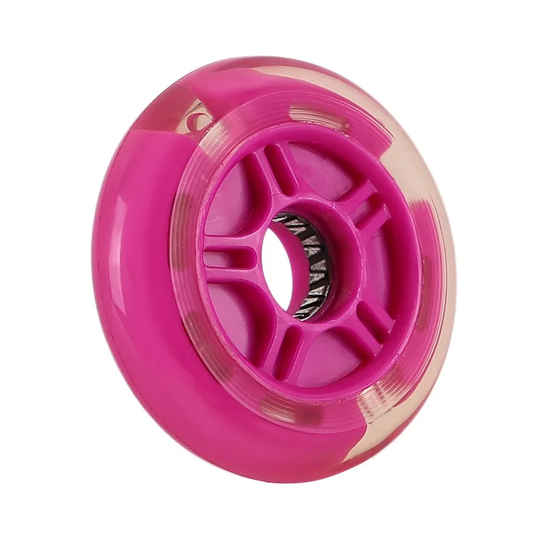 Factory Sale OEM Led Light Skate Wheels Led High Rebound Flash Wheel Inline Roller Skate Luminous Wheels for Inline Skates