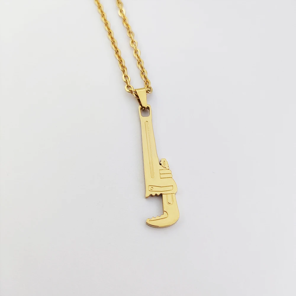 Bottle Opener Necklace Stainless Steel Jewelry for Men Logo Pendant Bottle  Opener Hip Hop Necklace