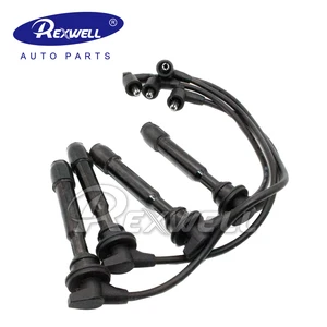 Genuine 4PCS Auto Engine Spark Plug Ignition Cable Wire Set 27501-23870 for Hyundai Tucson Kia Tiburon Spectra 2750137B00