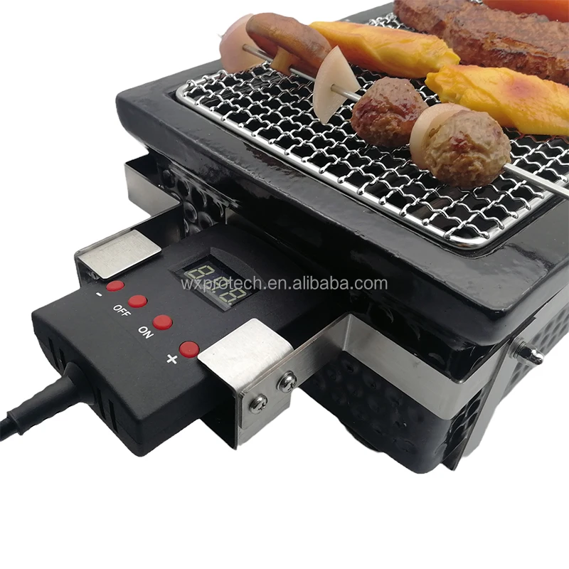 Oem Rotating Electrical Grill Electric 12 Volt Smokeless Indoor Bbq