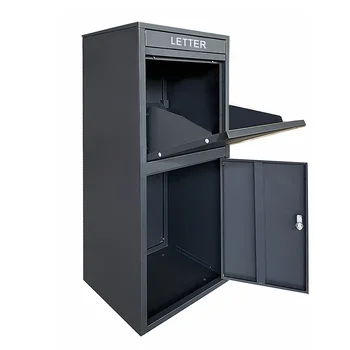 stand apartment usa cabinet black garden gate large custom single decoration outside modern outdoor mail box metal