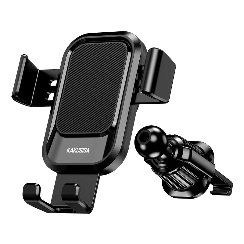 KAKUSIGA Support de téléphone à évent de voiture auto-télescopique rotatif à 360 ° pour smartphones