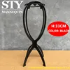 STAND PERRUQUE-COULEUR NOIRE