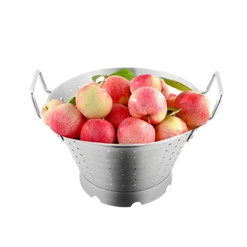 DaoSheng Commercial Stainless Steel Colanders Kitchen Fruit and Vegetable Strainers