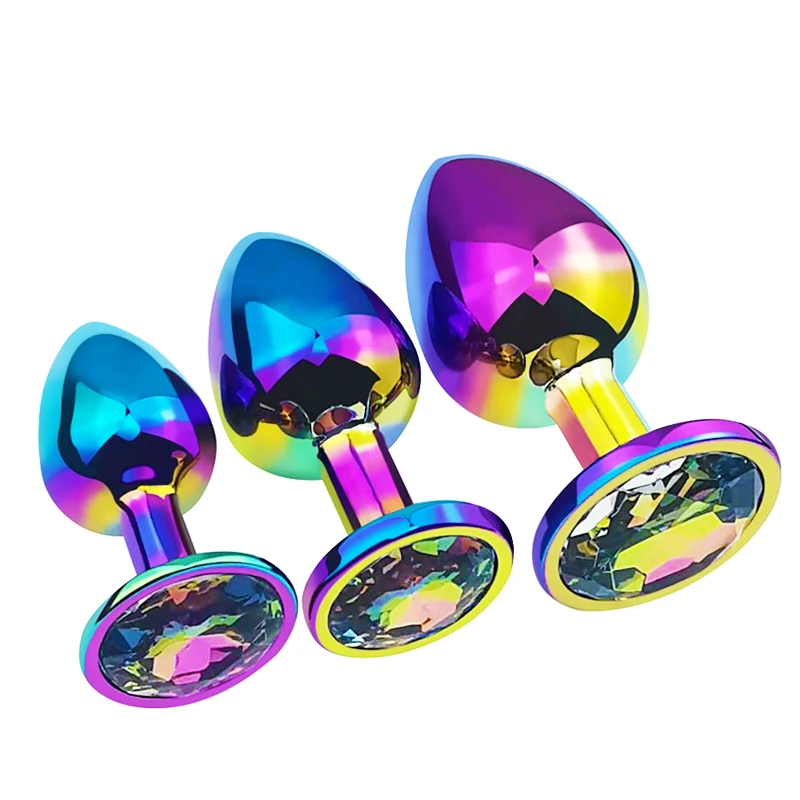Factory Supplier Set 3 Pieces Round Rainbow Anal Sexy Butt Plug For Adult Fun Buy Anal Sex