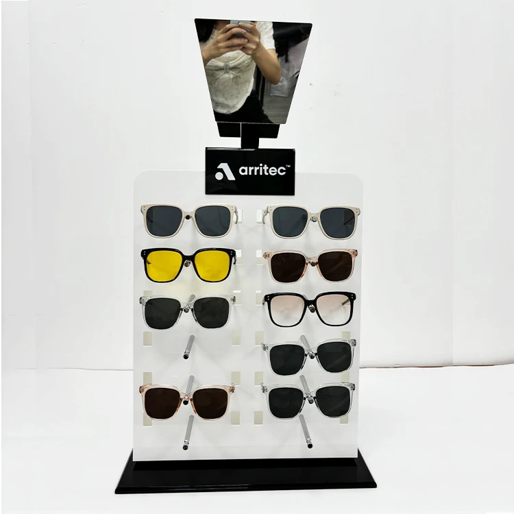 Counter Top Eyewear Display Rack Glasses Eyeglasses Sunglasses Optical Table Display Rack Acrylic Sunglasses Display Stand