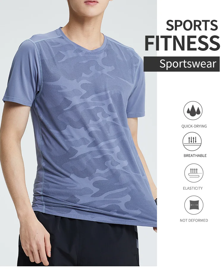 Men's Summer Outdoor Breathable Tshirt Training Fitness Suit Buy Men
