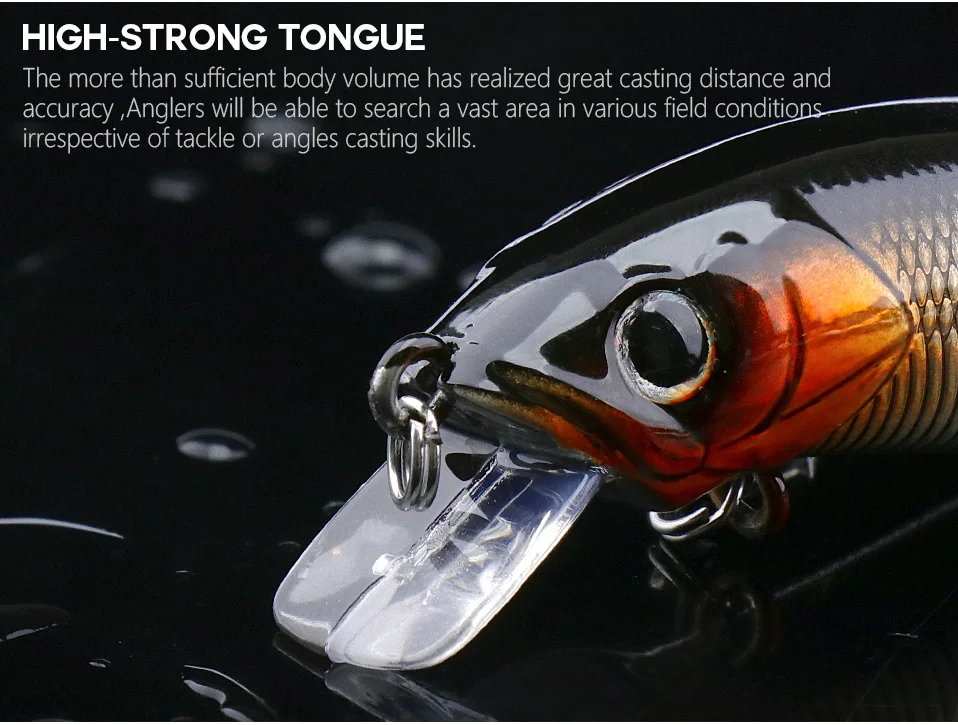 Deep Water Crank Bait Spinner Lure Fishing Lure Blanks 50mm 7.5g