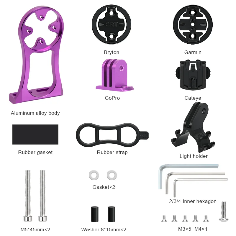 Bicycle Computer Camera Holder  Bike Handlebar Mount Stopwatch Speedometer Bracket for Garmin Edge Bryton Cateye