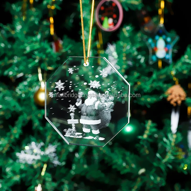 Xmas Tree Decoration Crystal Pendants Shinning Crystals personalized Glass Pendant details