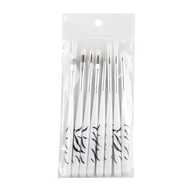 Zebra Tattoo Nail Brush Set 8 Nail Painting Pen Drawing Pen Drawing Brush Carving Pen Point Drill Sets