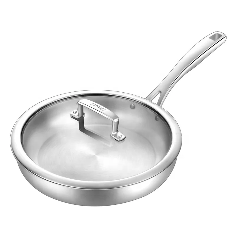 Chef  Round Fry Pan Titanium Pan Non-stick Frying Pan with Lid