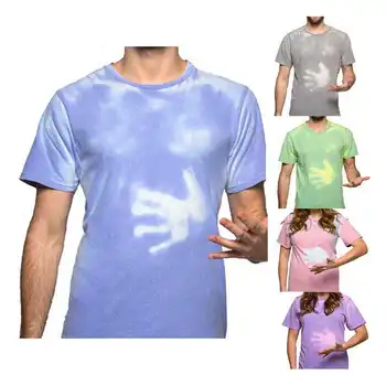 Factory Custom Latest Trends Fashion Heat Sensitive Color Changing Unisex T shirt