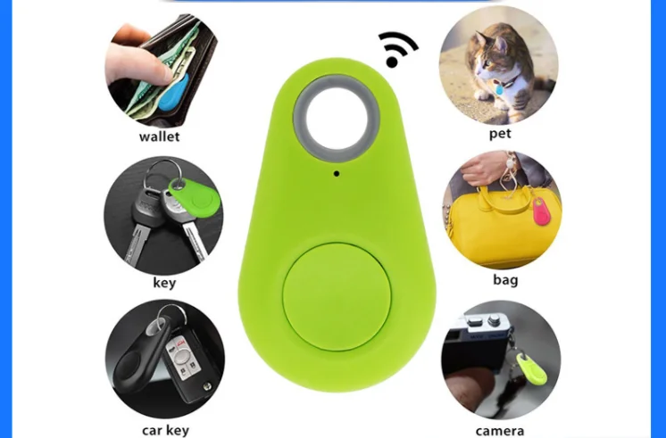 Mini Pet Bluetooth Tracking Device Key Finder Locator Round Hidden Small Portable Tracking Intelligent Tracker