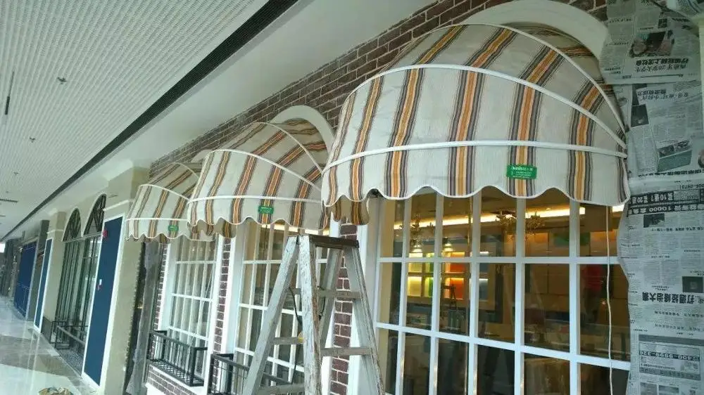 French Style Customized High Grade Half Round Sphere-type Window Dome Awning Retractable Pergola Outdoor Aluminum Luxury Canopy
