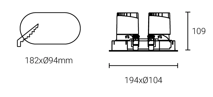 Крытый Trimless современный несколько аксессуаров антибликовые встраиваемые потолочные светодиодные точечные светильники COB Регулируемое направление света
