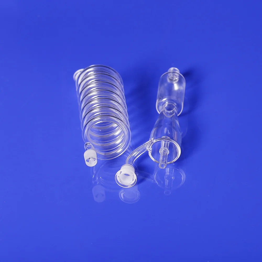 Customized Chemical Laboratory Cyclone Dust Separator Quartz Glass Spiral Tubes