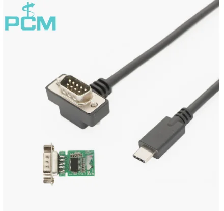 RS232 Cable USB Type C To DB9 Pin Male Serial Adapter FTDI Cable