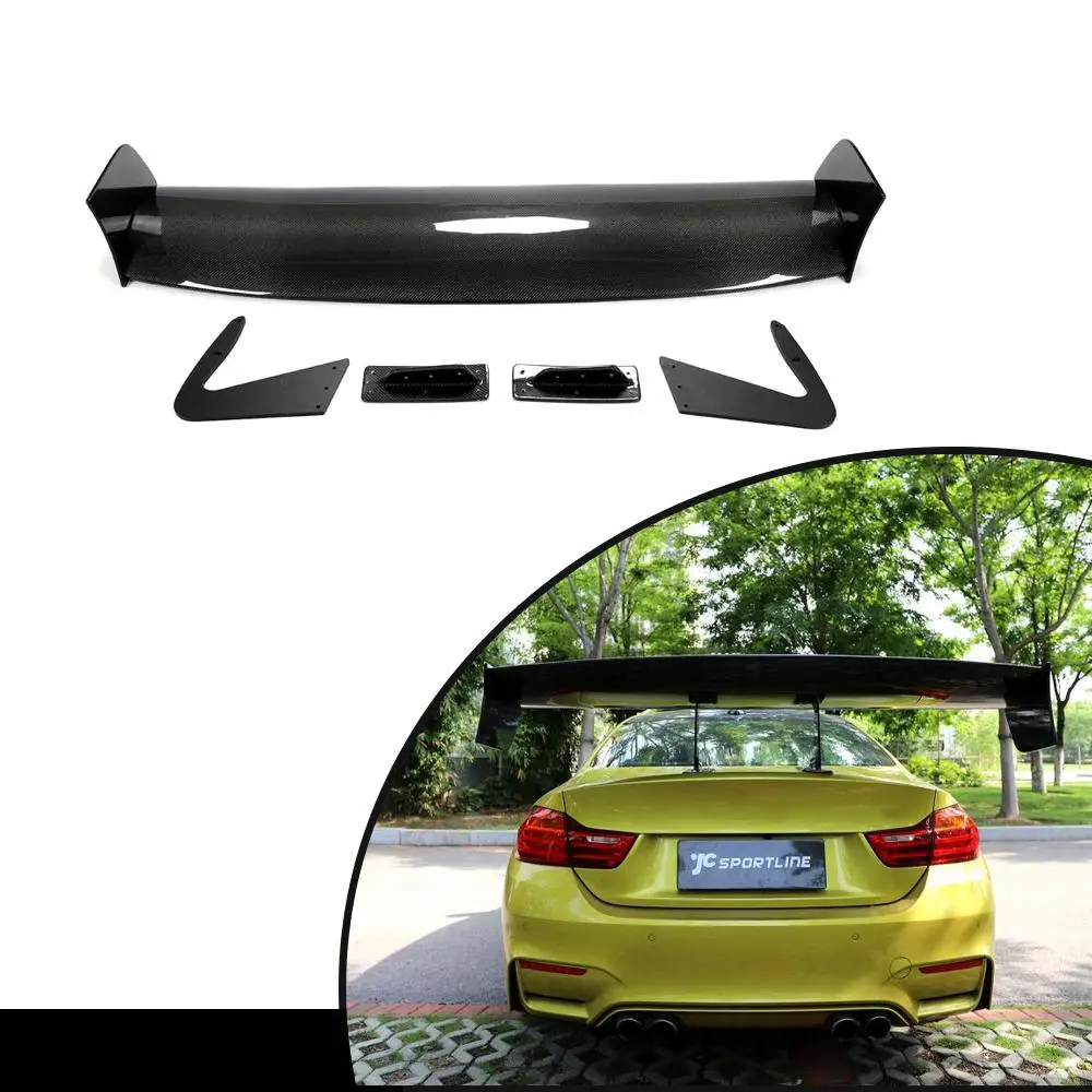 Big Barb Rear Trunk Spoiler Boot Lip for Nissan GTR Ford Mustang Toyota GT86 Subaru BRZ All Sedan Coupe Carbon Fiber / FRP