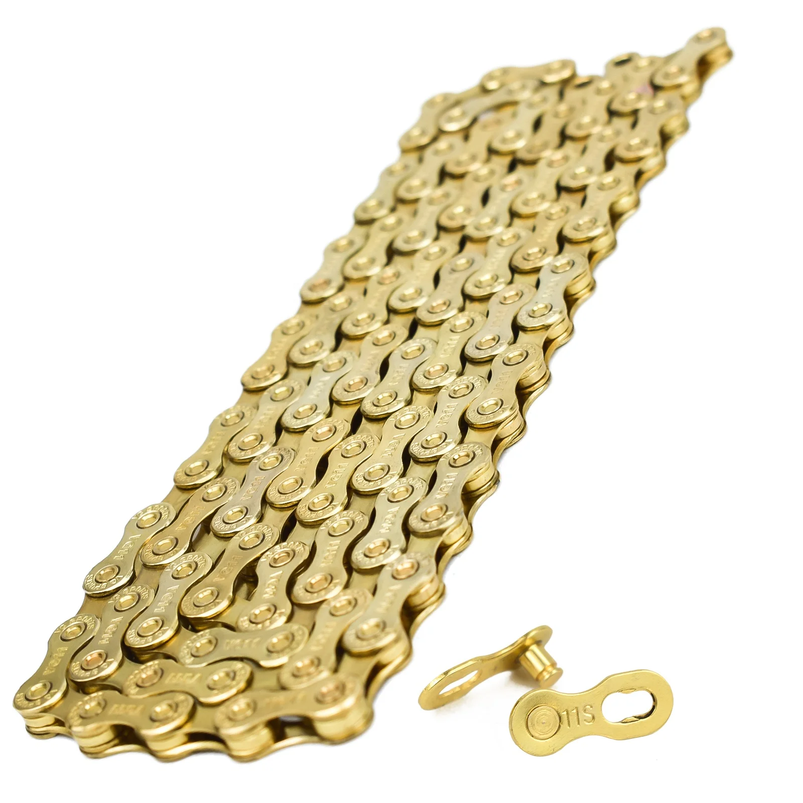 アクセサリー POTER BICYCLE CHAIN LONG GOLD ZTTO MTB Road Bike Gold Chain 6/7/8s 9s 10s 11s 12s Speed
