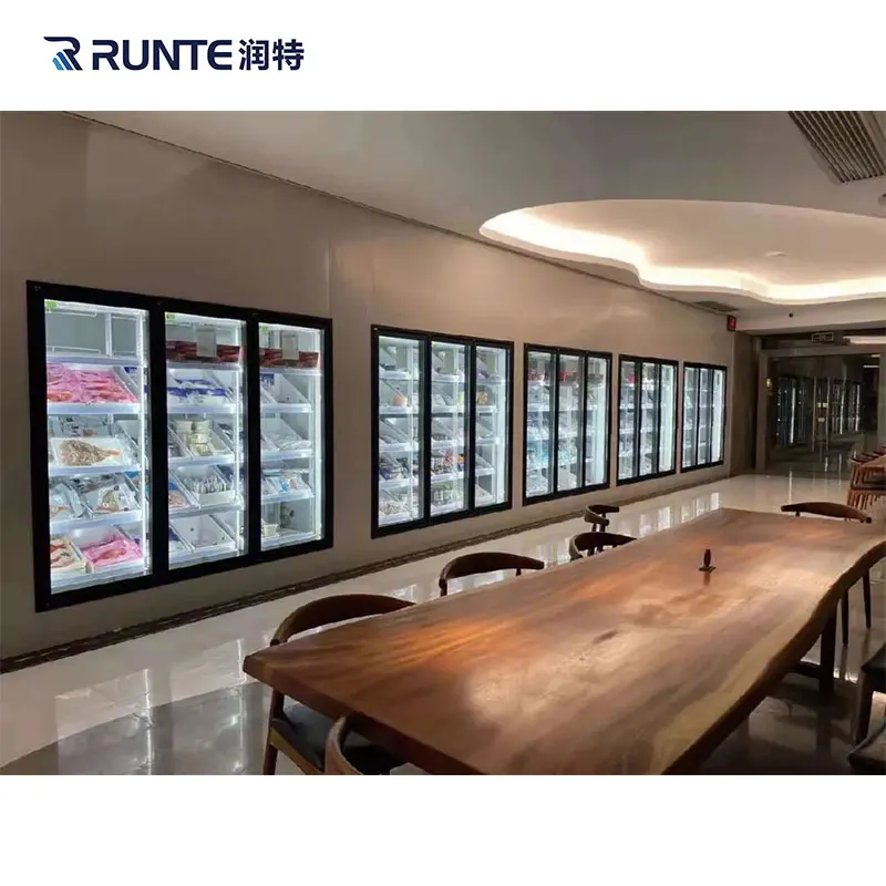 Commercial Cold Display Room Glass Door Cooler Display Walk in Freezer ...