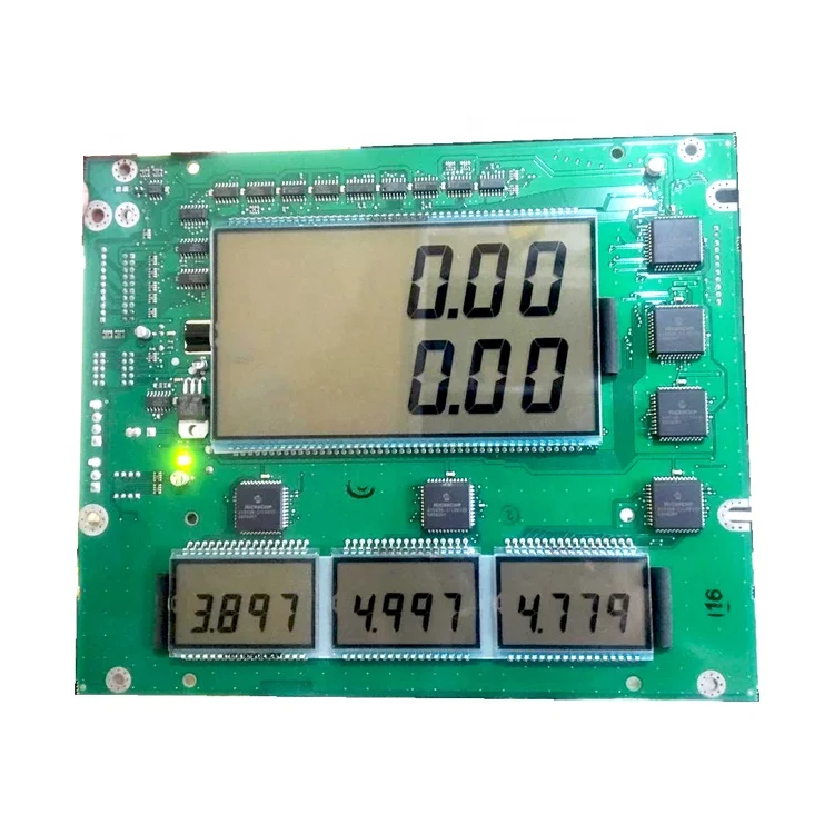 Custom 21 22 23 Digit Big Large Size Transparent 7 Segment LCD Screen Fuel Price Display Fuel Dispenser Display Board