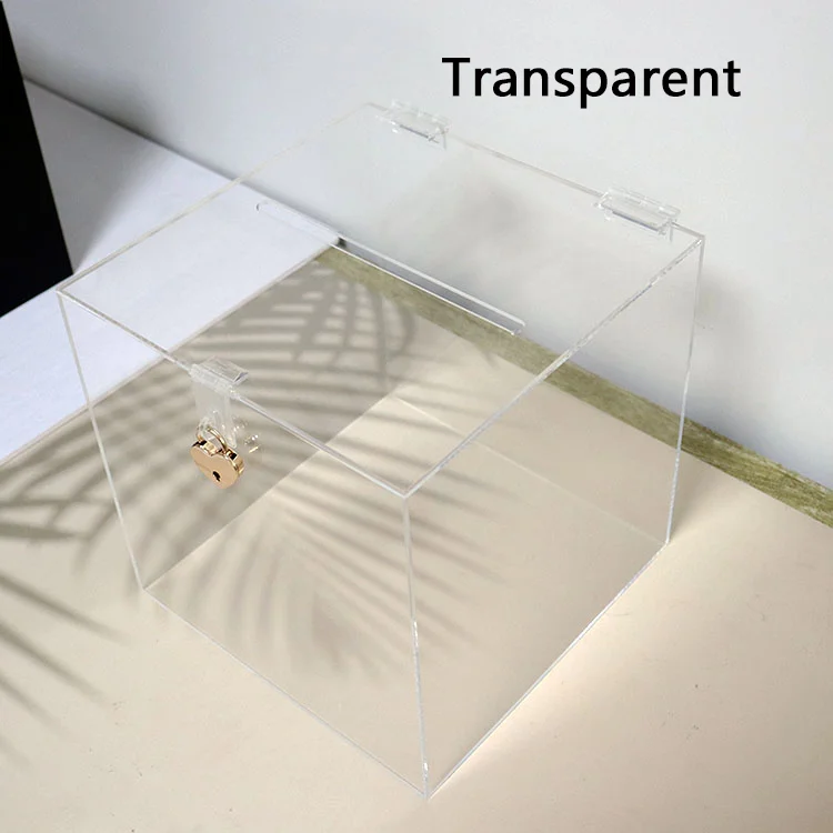 Acrylic Silver Mirror Wedding Card Box Mirror Wishing Well Wedding