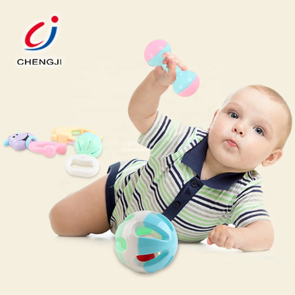 Экологичная пластиковая детская игрушка-погремушка, детская игрушка-колокольчик