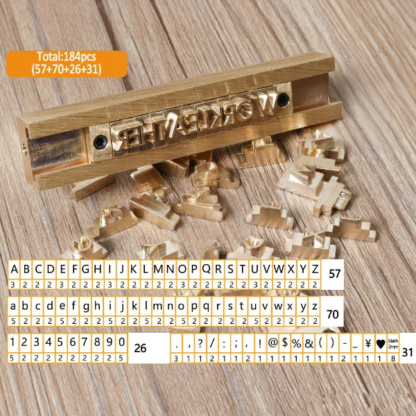 Kit 85 Pièces Poinçons Estampage à Chaud ZONESUN - Lettres, Chiffres, Symboles Pour Marquage