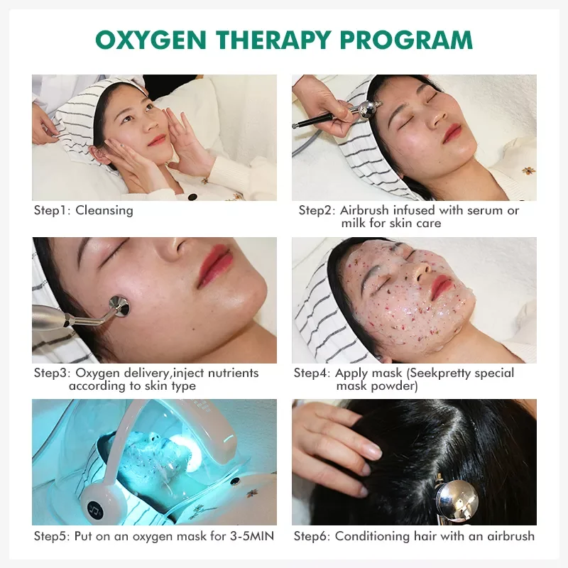 3 In 1 Spa Salon 96 Purity Oxygen Jet Oxygenation Face Dome Led Skin